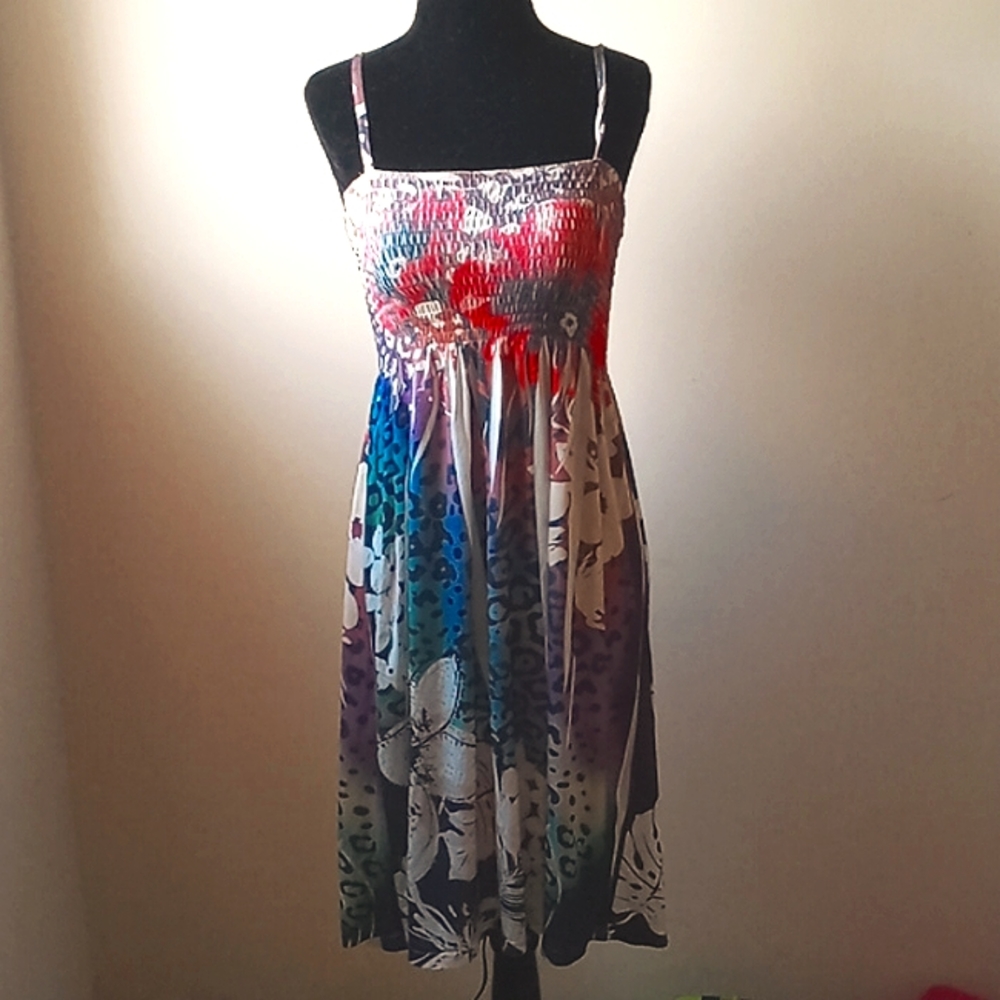 Cute Hawaiian spaghetti strap dress